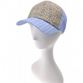 Baseball Caps Cute Floral Texture Pattern Adjustable Baseball Cap Fishermen Hat - Navy - CD12EFOR0AP $8.25