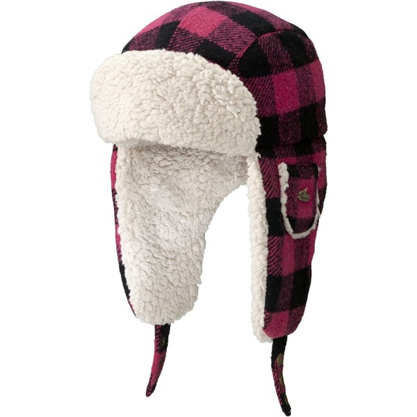 Bomber Hats Women's Sherbert Earflap Hat - Dark Rose - CQ11EU5RMNV $34.88