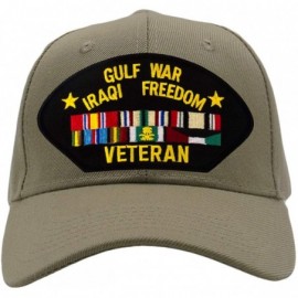 Baseball Caps Gulf War/Iraqi Freedom Veteran Hat/Ballcap Adjustable One Size Fits Most - Tan/Khaki - CD18A6HZZLG $42.66