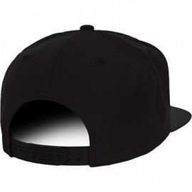 Baseball Caps Number 44 Collegiate Varsity Font Embroidered Flat Bill Snapback Cap - Black - CX12FS7W2CF $18.34