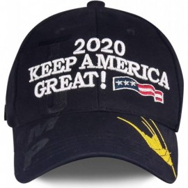 Baseball Caps Donald Trump 2020 Hat Keep America Great Embroidered MAGA USA Adjustable Baseball Cap - H-2-black - C218T4SMEER...