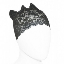 Headbands Women's Lace Under Hijab Headband Charcoal Gray - Charcoal Grey - CY123ECXVBR $10.56