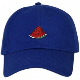Baseball Caps Watermelon Cap Hat Fruit Dad Fashion Baseball Adjustable Style Unconstructed New - Royal - CZ183R29AT6 $22.22