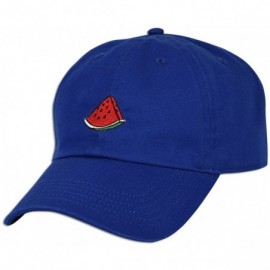 Baseball Caps Watermelon Cap Hat Fruit Dad Fashion Baseball Adjustable Style Unconstructed New - Royal - CZ183R29AT6 $11.57