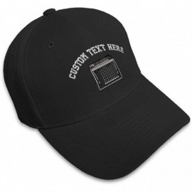 Baseball Caps Custom Baseball Cap Pedal Steel Guitar Embroidery Dad Hats for Men & Women - Black - CC18SDKRLG3 $16.49