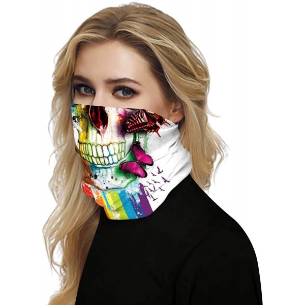 Skullies & Beanies Windproof Face Mask-Balaclava Hood-Cold Weather Motorcycle Ski Mask - Colours Skull - CN197ZEKER5 $7.66