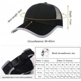 Baseball Caps Women Ponytail Baseball Bun Hat Cotton/Nylon/Mesh Quality Low Profile Adjustable - 00701_navy Blue - CW18R4S7XR...