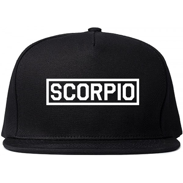 Baseball Caps Scorpio Horoscope Sign Mens Snapback Hat Cap - CW185R4AQ6R $22.81