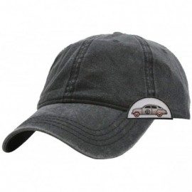Baseball Caps Vintage Washed Dyed Cotton Twill Low Profile Adjustable Baseball Cap - Charcoal Gray 73b - CD1820C2W65 $23.01