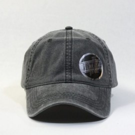 Baseball Caps Vintage Washed Dyed Cotton Twill Low Profile Adjustable Baseball Cap - Charcoal Gray 73b - CD1820C2W65 $10.60