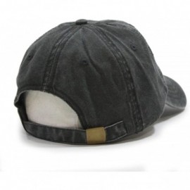 Baseball Caps Vintage Washed Dyed Cotton Twill Low Profile Adjustable Baseball Cap - Charcoal Gray 73b - CD1820C2W65 $10.60