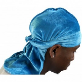 Skullies & Beanies Slippery Apparel - Velvet Premium Durag 360 Waves Extra Long Straps for Men Will Last for Years - CF18E7ZC...