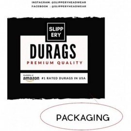 Skullies & Beanies Slippery Apparel - Velvet Premium Durag 360 Waves Extra Long Straps for Men Will Last for Years - CF18E7ZC...