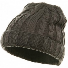 Skullies & Beanies Twister Ski Beanie-Lt Grey - Grey - C11117ER4Z9 $13.23