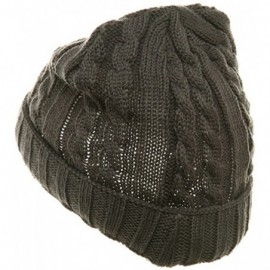 Skullies & Beanies Twister Ski Beanie-Lt Grey - Grey - C11117ER4Z9 $13.23