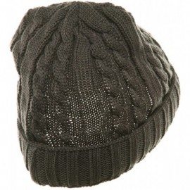 Skullies & Beanies Twister Ski Beanie-Lt Grey - Grey - C11117ER4Z9 $13.23