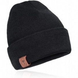 Skullies & Beanies Winter Knit Hat Beanie For Men & Women with Additional Scarf Neck Warmer - Black - CL18HY9A6CI $13.05