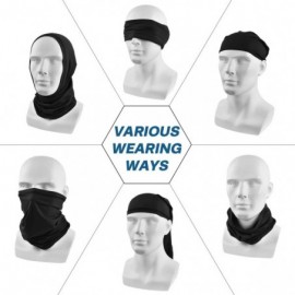 Balaclavas UV Face Mask- Bandana Neck Gaiter Balaclava Summer Cooling Breathable for Cycling Fishing Outdoors - Black - CP197...