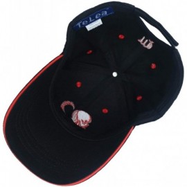 Baseball Caps 100% Cotton Baseball Cap Zodiac Embroidery One Size Fits All for Men and Women - Virgo/Red - CB18IDKA4Q7 $15.49