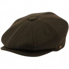 Newsboy Caps Men's Classic 8 Panel Wool Blend newsboy Snap Brim Collection Hat - 1595-olive - CC1862K3298 $71.96
