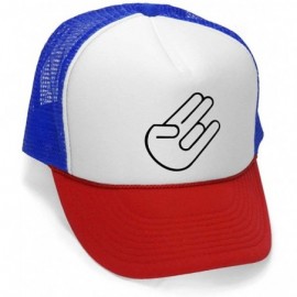 Baseball Caps The Shocker - Funny Vulgar Joke Party frat Mesh Trucker Cap Hat- RWB - CR11K7JRZ2H $18.89