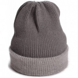 Skullies & Beanies Womens Cashmere Beanie Hat Ski Cap Slouchy Warm Winter Skull Y88 - Light Gray - CY186NCSNK3 $11.72