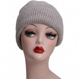 Skullies & Beanies Womens Cashmere Beanie Hat Ski Cap Slouchy Warm Winter Skull Y88 - Light Gray - CY186NCSNK3 $11.72