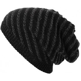 Newsboy Caps Unisex Knit Beanie Visor Cap Winter Hat Fleece Neck Scarf Set Ski Face Mask 55-61cm - 1044-black_ - CI18LL4WOS0 ...