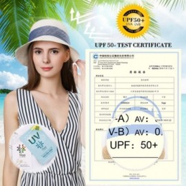 Sun Hats Womens UPF50 Foldable Summer Sun Beach Straw Hats Accessories Wide Brim - 89316_beige - CG17XXKRC2N $14.34