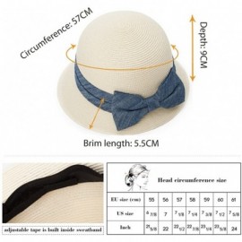 Sun Hats Womens UPF50 Foldable Summer Sun Beach Straw Hats Accessories Wide Brim - 89316_beige - CG17XXKRC2N $14.34