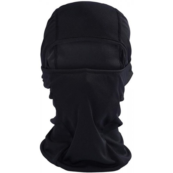 Balaclavas Summer Men Women Balaclavas Face Ski Mask Windproof Sports Outdoor - Black - C018XXUUTUM $10.34