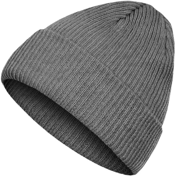 Skullies & Beanies Women's Casual Winter Acrylic Knit Beanie for Men and Women - A Grey - C8193QE68E4 $9.06