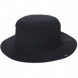 Sun Hats Unisex Outdoor UPF50+ Packable Boonie Hat w/Vented Crown&Lining Sunhat - 89025_black - CK17AYAY435 $14.05