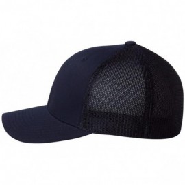 Baseball Caps 6-Panel Trucker Cap (6511) - Dark Navy - CC11OC0QD0H $8.77