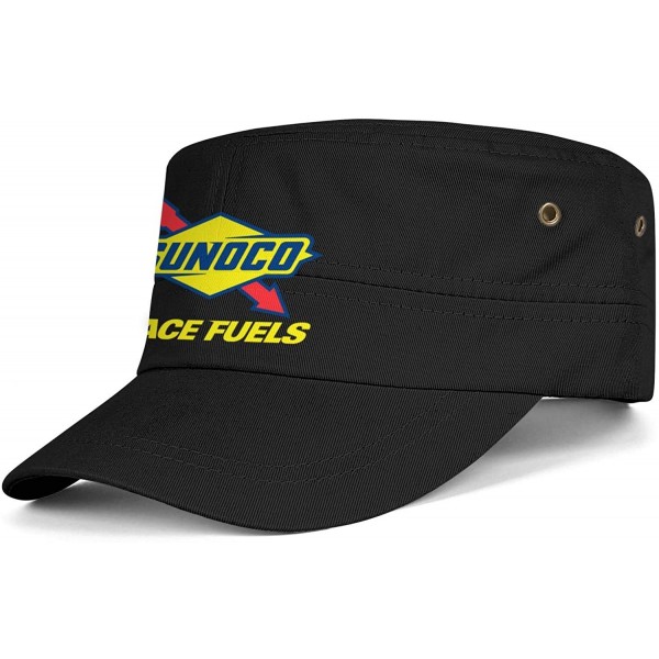 Baseball Caps Men Womens Military Caps Sunoco-Race-Fuels- Adjustable Cadet Army Caps Snapback Hats Flat Top Cap - Black-52 - ...