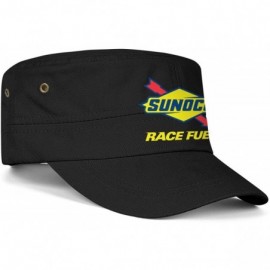 Baseball Caps Men Womens Military Caps Sunoco-Race-Fuels- Adjustable Cadet Army Caps Snapback Hats Flat Top Cap - Black-52 - ...