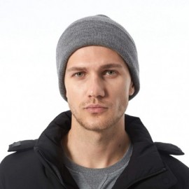 Skullies & Beanies Beanie Hat Warm Soft Winter Ski Knit Skull Cap for Men Women - Tc1kcbk- Gray - CI18L8EH99G $11.72