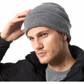 Skullies & Beanies Beanie Hat Warm Soft Winter Ski Knit Skull Cap for Men Women - Tc1kcbk- Gray - CI18L8EH99G $11.72