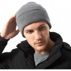 Skullies & Beanies Beanie Hat Warm Soft Winter Ski Knit Skull Cap for Men Women - Tc1kcbk- Gray - CI18L8EH99G $11.72