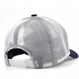 Baseball Caps Adjustable Sports Baseball hat for Men/Women 100% Cotton Nice 90s Cap - Navy-blue-9 - CA18N8W6U9O $15.87