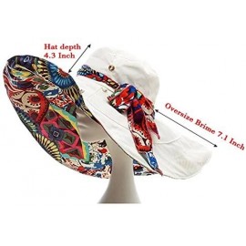 Sun Hats Large Wide Brim Sun Hat for Women-Summer Hats for Beach Garding-Floppy - 8b-beige - CP18DAIRO4X $11.87