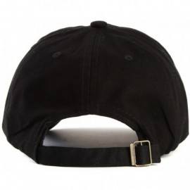 Baseball Caps Proud Wife Hat - Adjustable Black Cap Womens - Black Rhinestone - CA18CXK6L6G $27.91