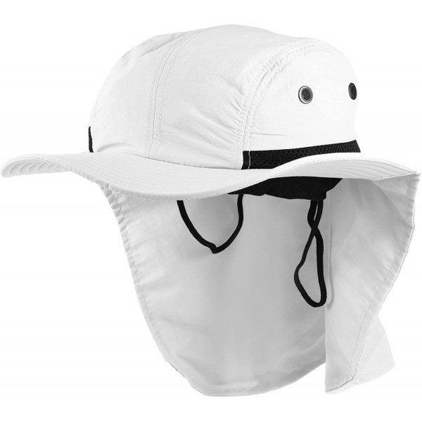 Sun Hats Headware Extreme Outdoor Condition Ear Neck Flap Protection Sun Hat - White - CB186EKWCSN $16.45