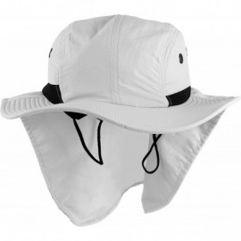 Sun Hats Headware Extreme Outdoor Condition Ear Neck Flap Protection Sun Hat - White - CB186EKWCSN $16.45