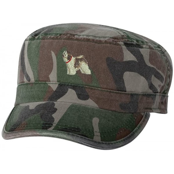 Baseball Caps Tibetan Terrier 100% Cotton Corps Cap - Camo - CO128NX90D5 $28.27