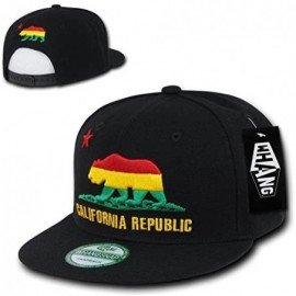 Skullies & Beanies California Republic Snapbacks - Rasta 3/Black - CK11EA993F1 $15.78