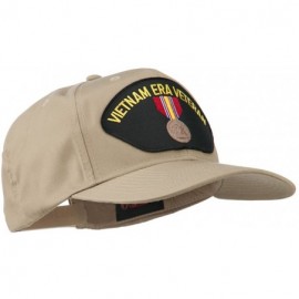 Baseball Caps Vietnam ERA Veteran Patched Solid Cotton Twill Cap - Khaki - CB11QLM5VH5 $15.82