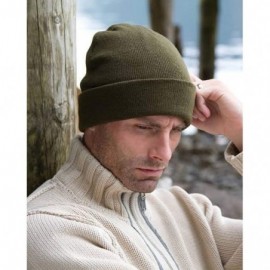 Skullies & Beanies Unisex Lightweight Thermal Winter Thinsulate Hat (3M 40g) - Black - CZ11HCND6T7 $8.82