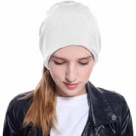 Skullies & Beanies New Messy Bun Ponytail Winter Beanie Hat for Women Slouchy Beanie with Hair Hole for Indoor and Running Sp...