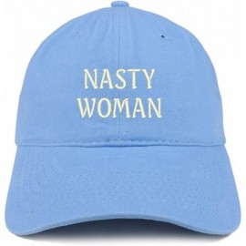 Baseball Caps Nasty Woman Embroidered Low Profile Adjustable Cap Dad Hat - Carolina Blue - C318CS4EE0T $17.55